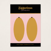 Boucles d'oreilles modernes Bijoux Carte d'afficha (Devant)