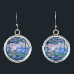 Boucles D'oreilles Monet : Water Lys 1919, célèbre peinture,<br><div class="desc">Claude Monet célèbre peinture,  Water Lilies 1919.</div>
