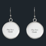 Boucles D'oreilles SIMPLE MINIMAL.CUTIE ADD NAME BABY baby shower Thr<br><div class="desc">Conception</div>