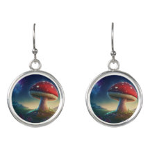 Boucles d'oreilles Spacey Amanita Muscaria