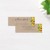 Boucles d'oreilles Sunflower Kraft Bijoux Carte d' (Bureau)