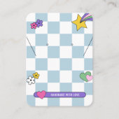 Boucles d'oreilles Super bleu rétro Bijoux Cartes (Devant)