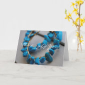 Boucles D'Oreilles Turquoise Pensant À Votre Carte (Fleur jaune)