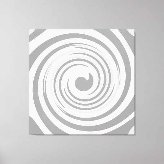 Boucles modernes en toile gris imprimé (Recto)