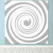 Boucles modernes en toile gris imprimé (Insitu (Plancher de Bois))