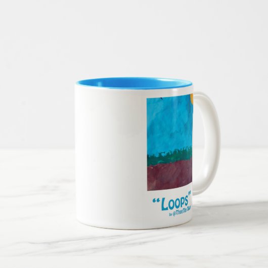 "Boucles" Mug (Devant droit)