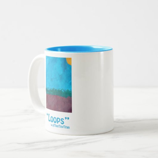 "Boucles" Mug (Devant gauche)