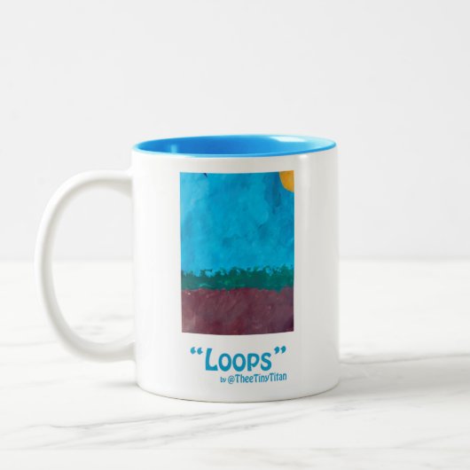 "Boucles" Mug (Gauche)
