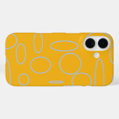 Boucles sur Orange Geometry iPhone / coque ipad (Verso (horizontal))