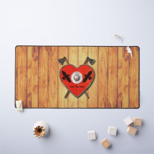 Bouclier cardiaque viking - Ravens (Tableau pour enfants)