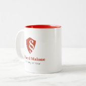 Bouclier d'avocat d'avocat et tasse de logo de (Devant gauche)