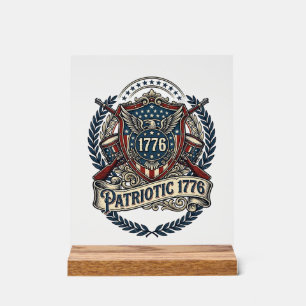 Bouclier de bataille patriotique Sym inspiré de l'