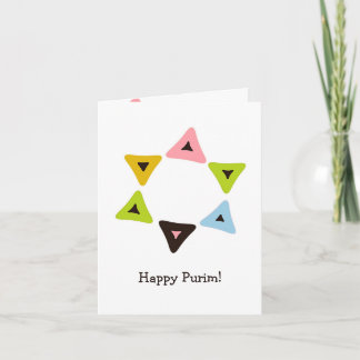 Bouclier de carte de Hamantaschen Purim