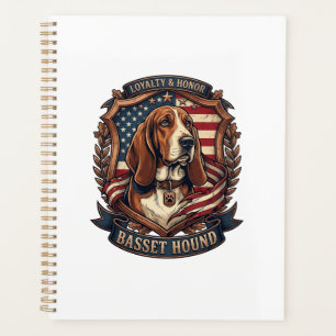 Bouclier de drapeau américain de chien de loyauté