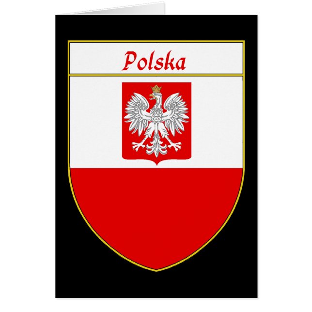 Bouclier de drapeau de Polska (Devant)