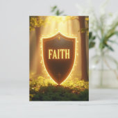 Bouclier de protection carte de méditation (Debout devant)