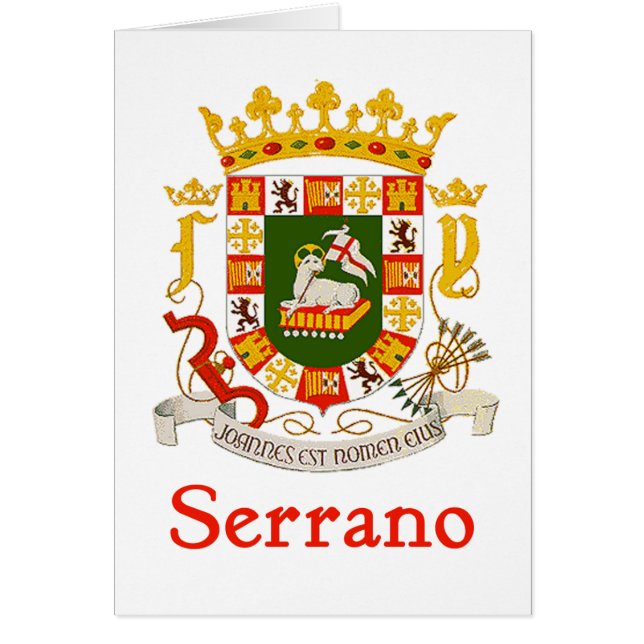 Bouclier de Serrano de Porto Rico (Devant)