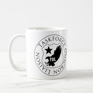 Bouclier de TOL (2), noir sur la tasse blanche