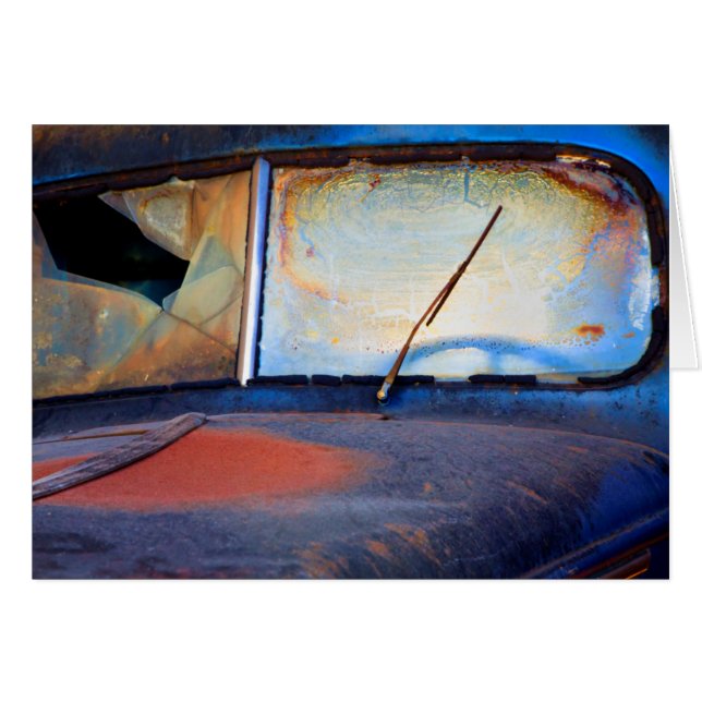 Bouclier d'un vieux camion rouillé (Devant horizontal)