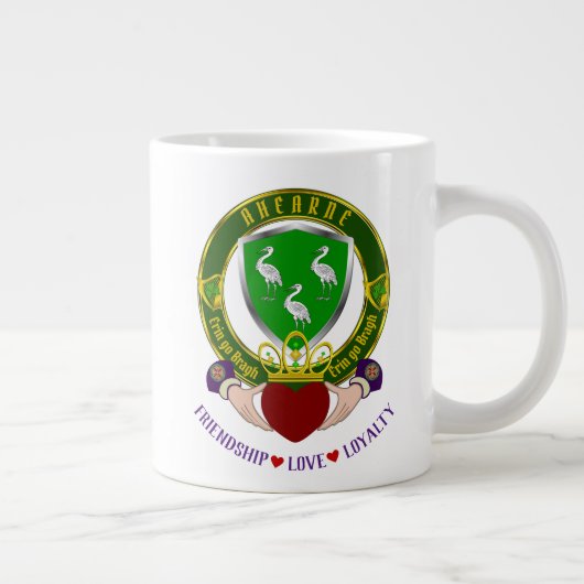 Bouclier irlandais d'Ahearne avec Mug de café géan (Droite)