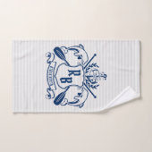 Bouclier nautique de laurier d'avirons d'Ancre de (Serviette à main)