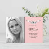 Bouclier photo Faire-part de graduation (Debout devant)