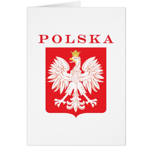 Bouclier rouge de l'aigle polska (Devant)