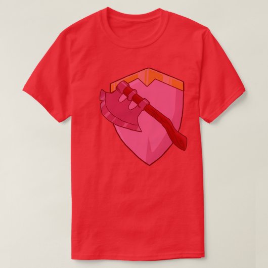 Bouclier rouge et Ax Classic TShirt (Design devant)