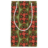 Bouclier tribal égyptien sur sac cadeau vert (Devant)