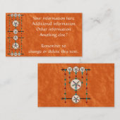 Boucliers Cartes de visite personnalisés (Devant / Derrière)