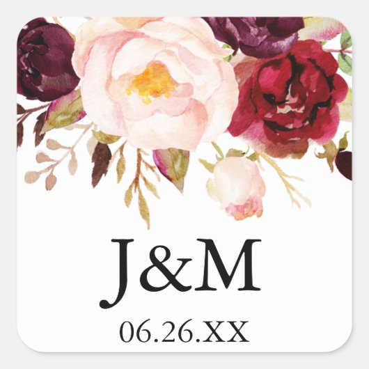 Boucliers d'enveloppes Marsala Bourgogne - Sticker (Devant)