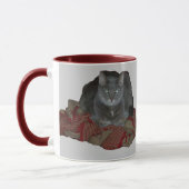 Bouddah Gris Grumé Chat Mug (Gauche)