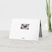 BOUDDHA AVEC FLEURS BONNE CARTE DE SALUT D'ANNIVER (Dos)