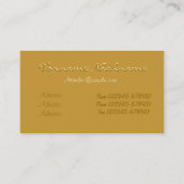 Bouddha avec le carte de visite de Lotus (Dos)