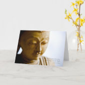 Bouddha ・ Carte Inspiration (Fleur jaune)