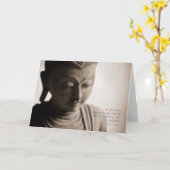 Bouddha ・ Carte Inspiration (Fleur jaune)
