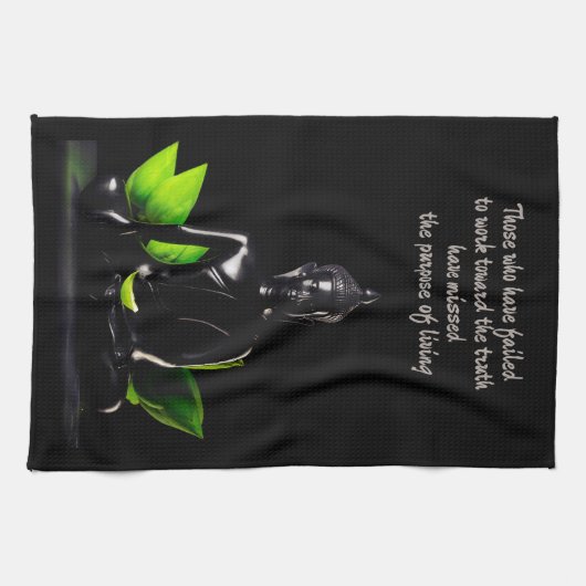 Bouddha Citation 1 serviette de bain (Horizontal)