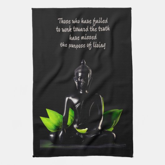 Bouddha Citation 1 serviette de bain (Vertical)
