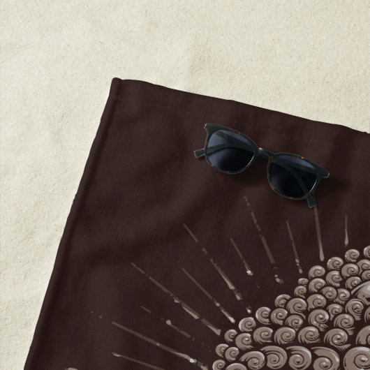 Bouddha cite la serviette de plage nommée faite (En situation)