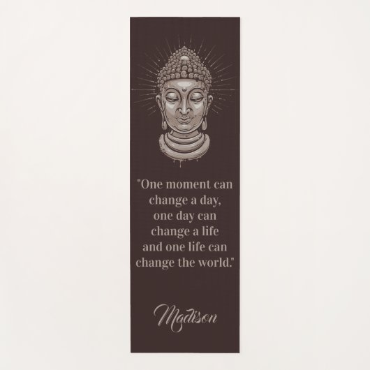 Bouddha cite le tapis réversible nommé fait sur (Devant)