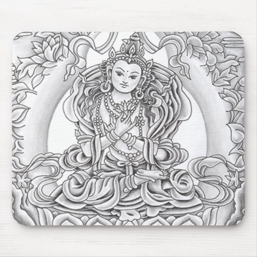 Bouddha de tapis de souris de compassion (Devant)
