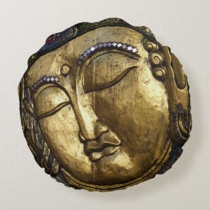 Bouddha d'or bénissant le coussin inspiré
