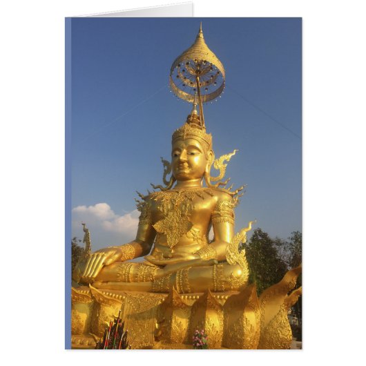Bouddha d'or chez Wat Doi Saket, Chiang Mai (Devant)