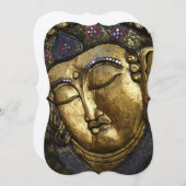 Bouddha d'or Inspirational Invitation Bracket (Devant / Derrière)