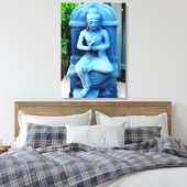 bouddha en pierre bleue toile enveloppée (Insitu(Chambre))