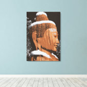bouddha en toile enneigée (Insitu (Plancher de Bois))