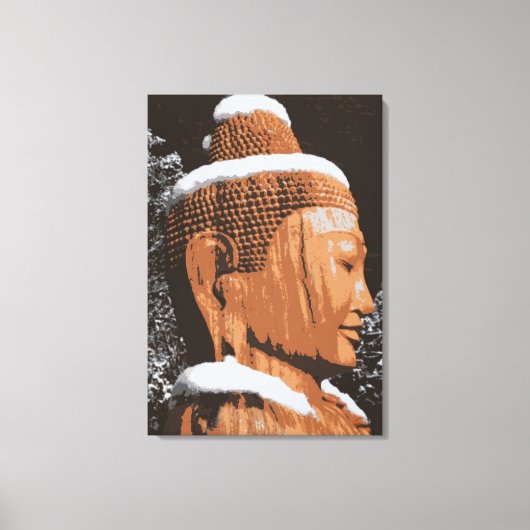 bouddha en toile enneigée (Recto)