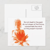 Bouddha Gautama citation carte postale (Devant / Derrière)