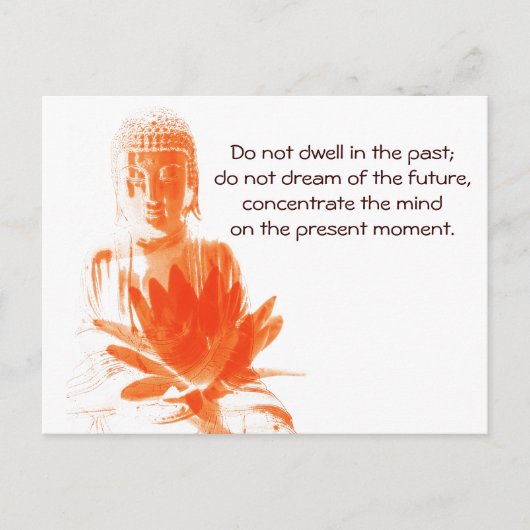 Bouddha Gautama citation carte postale (Devant)