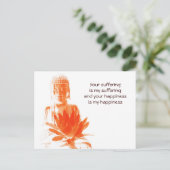 Bouddha Gautama citation carte postale (Debout devant)